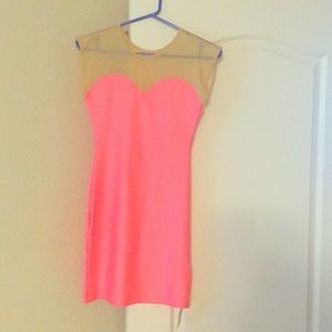 American Apparel sweetheart 2 toned mini dress